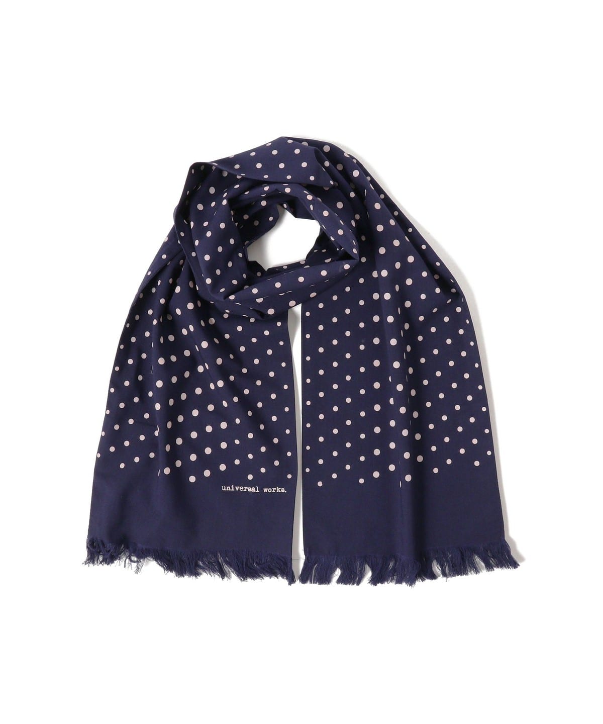 Universal Works ユニバーサルワークス / ショートドットスカーフ ファッション雑貨 MEN NAVY ONE SIZE Universal Works ユニバーサルワークス / ショートドットスカーフ ファッション雑貨 MEN NAVY ONE SIZE