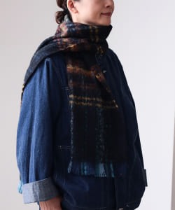 FRENCH FACTORY / MOHAIR SCARF PLAID マフラー