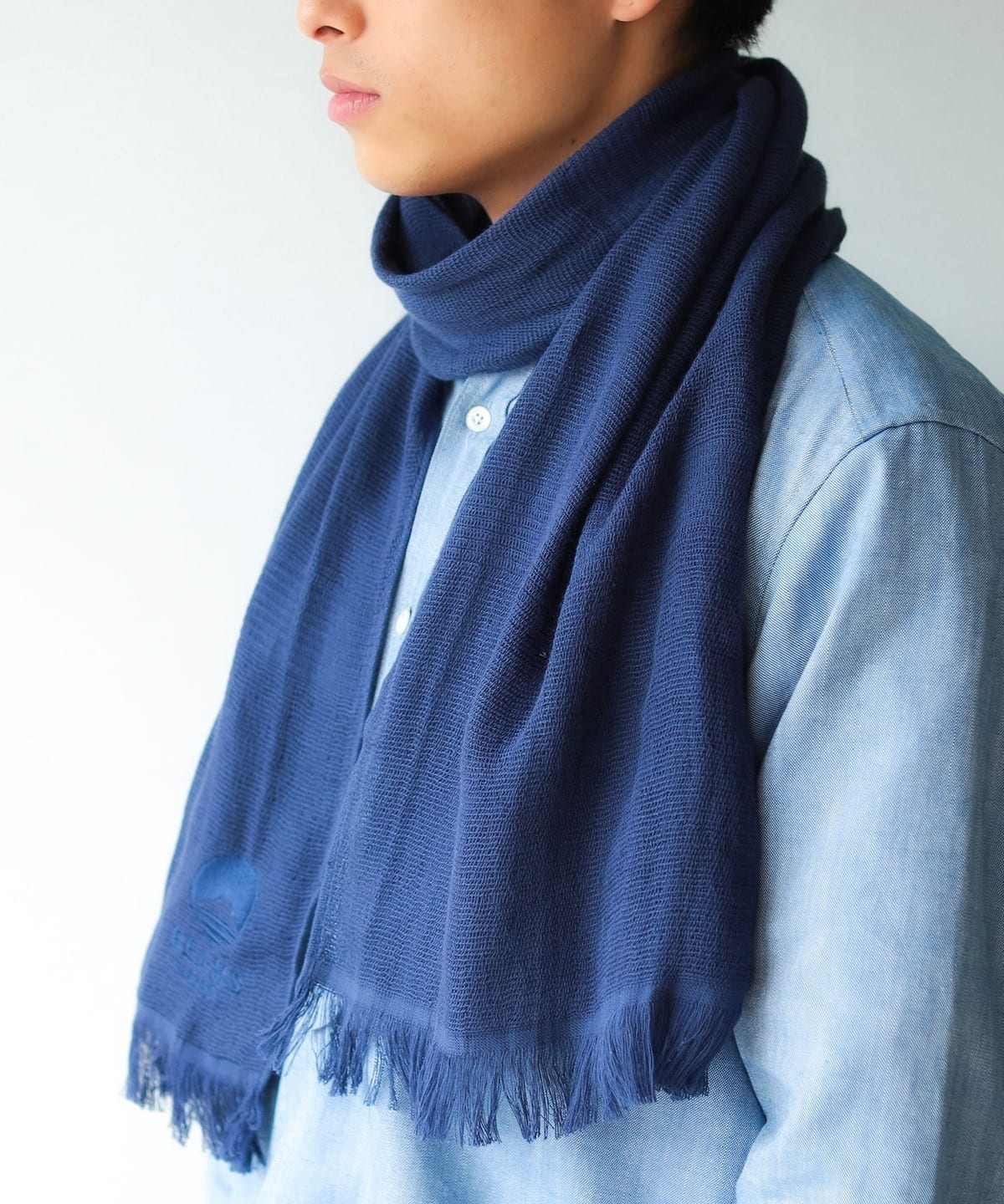 【別注】みやざきタオル ミヤザキタオル / 今治 シーズン マフラー ファッション雑貨 MEN NAVY ONE SIZE