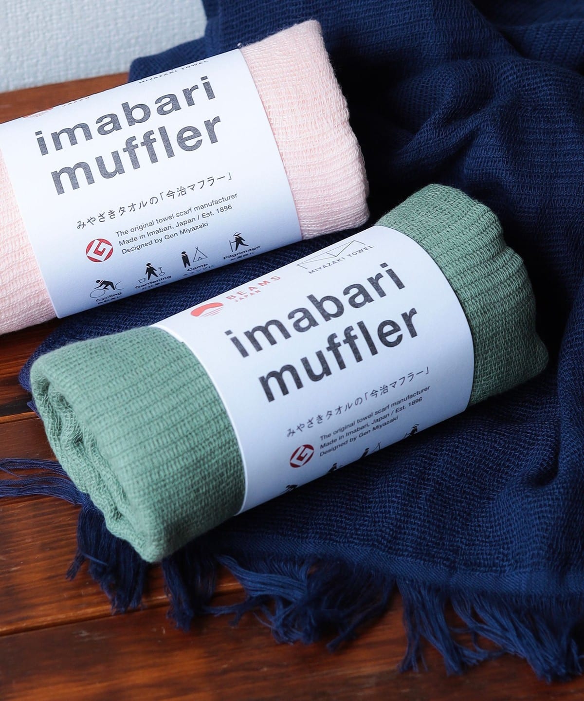 【別注】みやざきタオル ミヤザキタオル / 今治 シーズン マフラー ファッション雑貨 MEN モスグリーン ONE SIZE 【別注】みやざきタオル ミヤザキタオル / 今治 シーズン マフラー ファッション雑貨 MEN モスグリーン ONE SIZE
