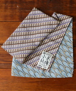 【京伝TEXTILE】山東京伝小紋 ちりめんスカーフ