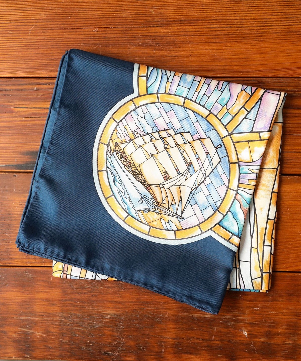 Marca / 伝統横濱スカーフ ファッション雑貨 WOMEN ステンドグラス/ポーハタン号 ONE SIZE Marca / 伝統横濱スカーフ ファッション雑貨 WOMEN ステンドグラス/ポーハタン号 ONE SIZE