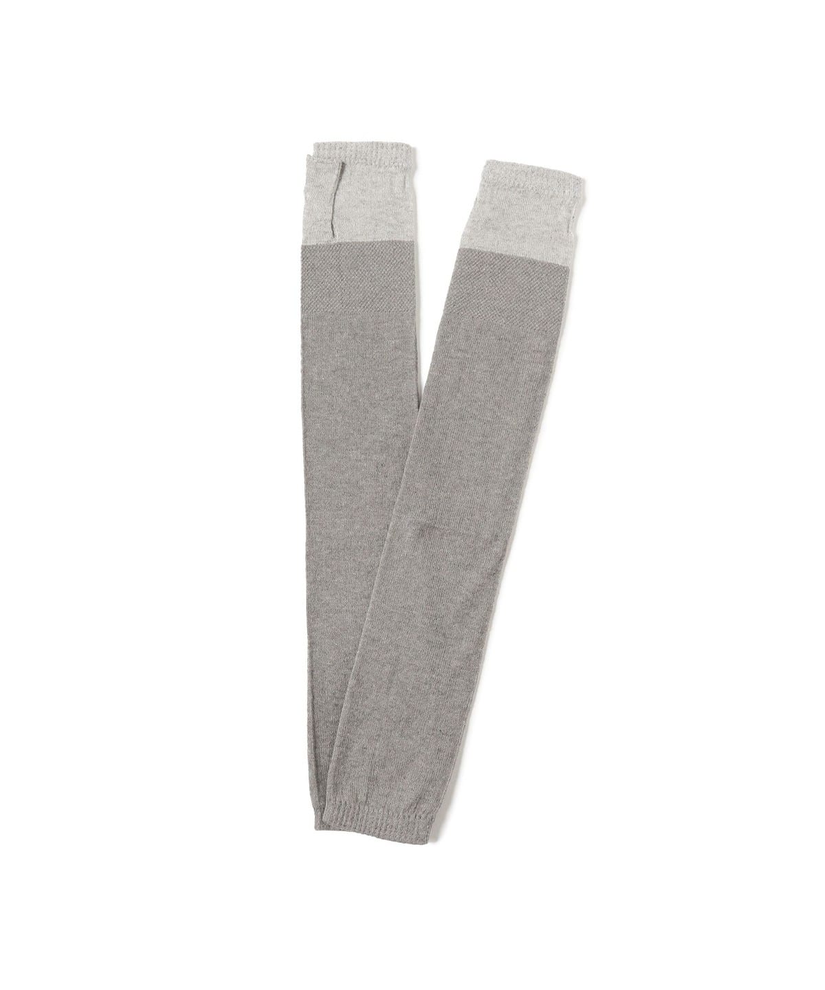 tet. テト / sunny knit basic アームカバー ファッション雑貨 MEN lightgray & gray ONE SIZE tet. テト / sunny knit basic アームカバー ファッション雑貨 MEN lightgray & gray ONE SIZE