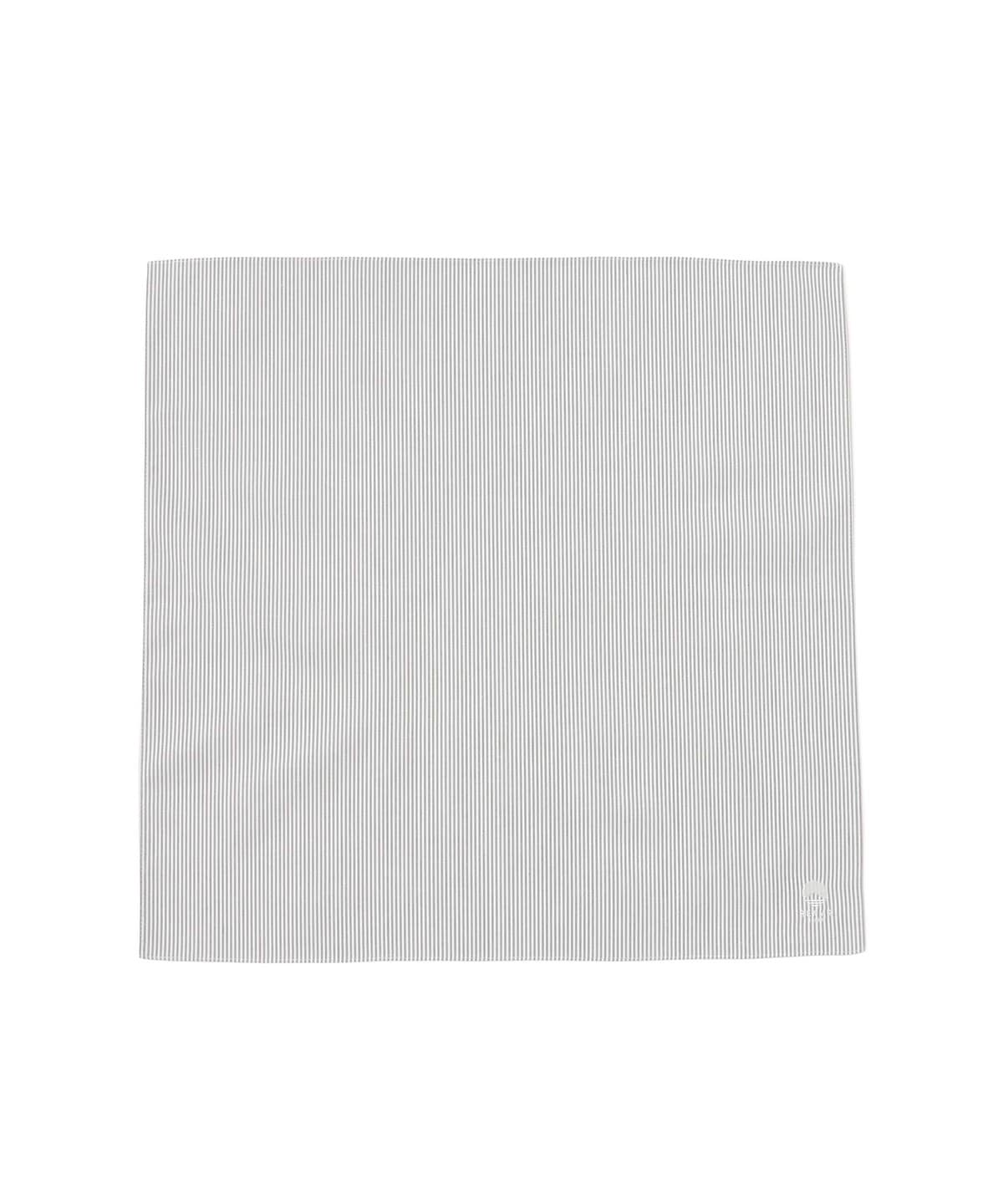 播州織 〈BEAMS JAPAN ビームス ジャパン〉ロゴ刺繍入り ハンカチ 財布・小物 MEN 黒ストライプ ONE SIZE 播州織 〈BEAMS JAPAN ビームス ジャパン〉ロゴ刺繍入り ハンカチ 財布・小物 MEN 黒ストライプ ONE SIZE