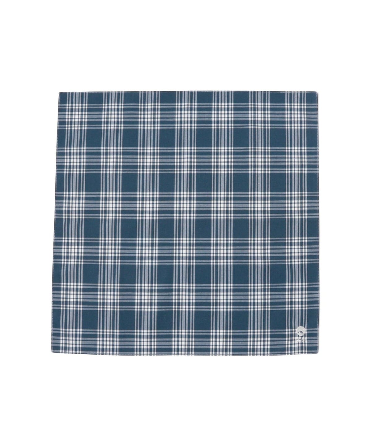 播州織 〈BEAMS JAPAN ビームス ジャパン〉ロゴ刺繍入り ハンカチ 財布・小物 MEN 青チェック ONE SIZE 播州織 〈BEAMS JAPAN ビームス ジャパン〉ロゴ刺繍入り ハンカチ 財布・小物 MEN 青チェック ONE SIZE