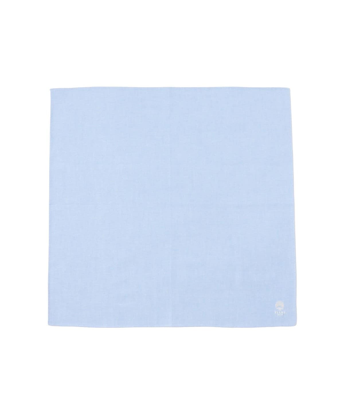 播州織 〈BEAMS JAPAN ビームス ジャパン〉ロゴ刺繍入り コットン ハンカチ 財布・小物 MEN 水色 ONE SIZE 播州織 〈BEAMS JAPAN ビームス ジャパン〉ロゴ刺繍入り コットン ハンカチ 財布・小物 MEN 水色 ONE SIZE