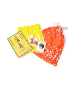 別府 みょうばん湯の里 × BEAMS JAPAN / 別注 きんちゃく セット