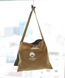 【WEB限定】BEAMS JAPAN / オリジナル リップストップ ロゴ サコッシュ