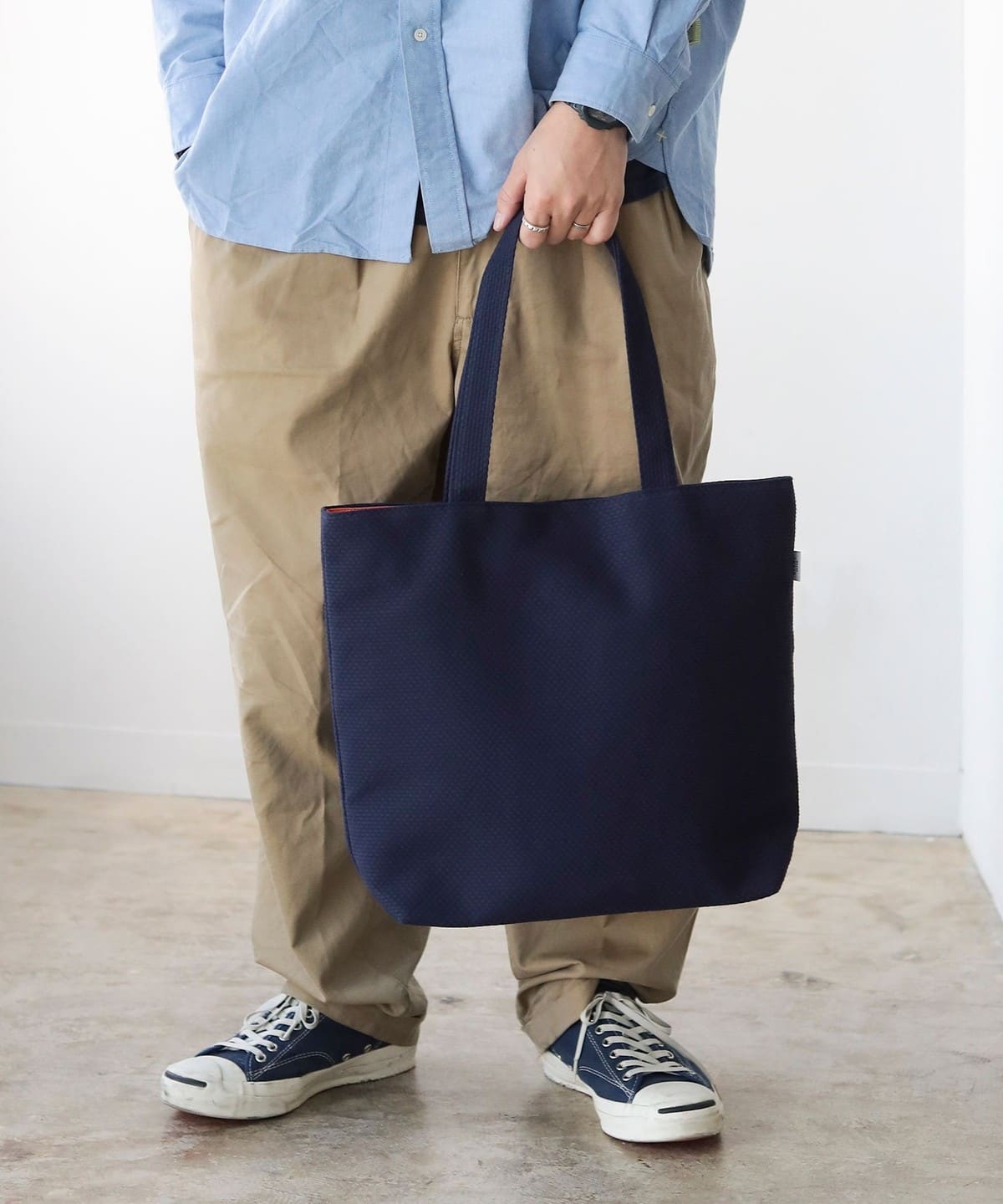 【sasicco サシコ POP UP STORE】【別注】sasicco / トートバッグ バッグ MEN 紺 ONE SIZE 【sasicco サシコ POP UP STORE】【別注】sasicco / トートバッグ バッグ MEN 紺 ONE SIZE