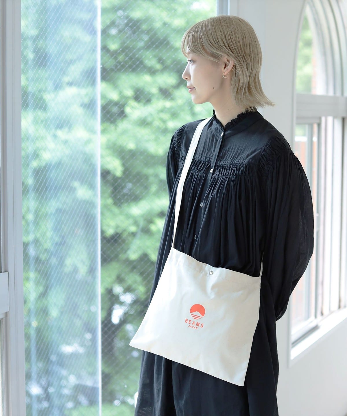 BEAMS JAPAN (BEAMS JAPAN) BEAMS JAPAN logo sacoche (bag sacoche