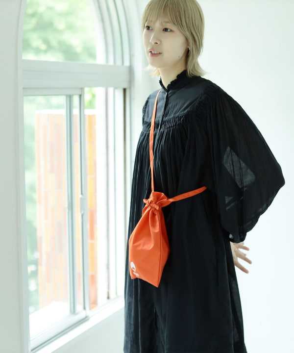 BEAMS JAPAN（ビームス ジャパン）ロゴ 巾着 ショルダー バッグ