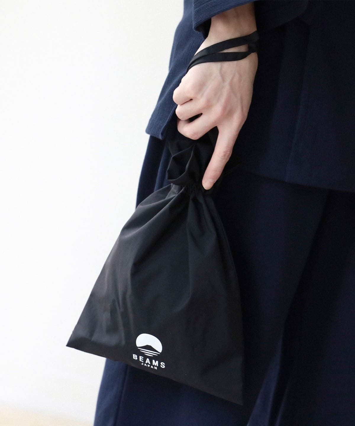 BEAMS JAPAN（ビームス ジャパン）ロゴ 巾着 ショルダー バッグ