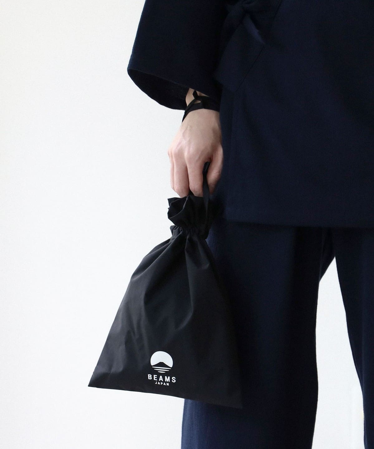 BEAMS JAPAN（ビームス ジャパン）ロゴ 巾着 ショルダー バッグ
