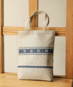 【別注】弘前こぎん研究所 / 草木染め 手付き小袋