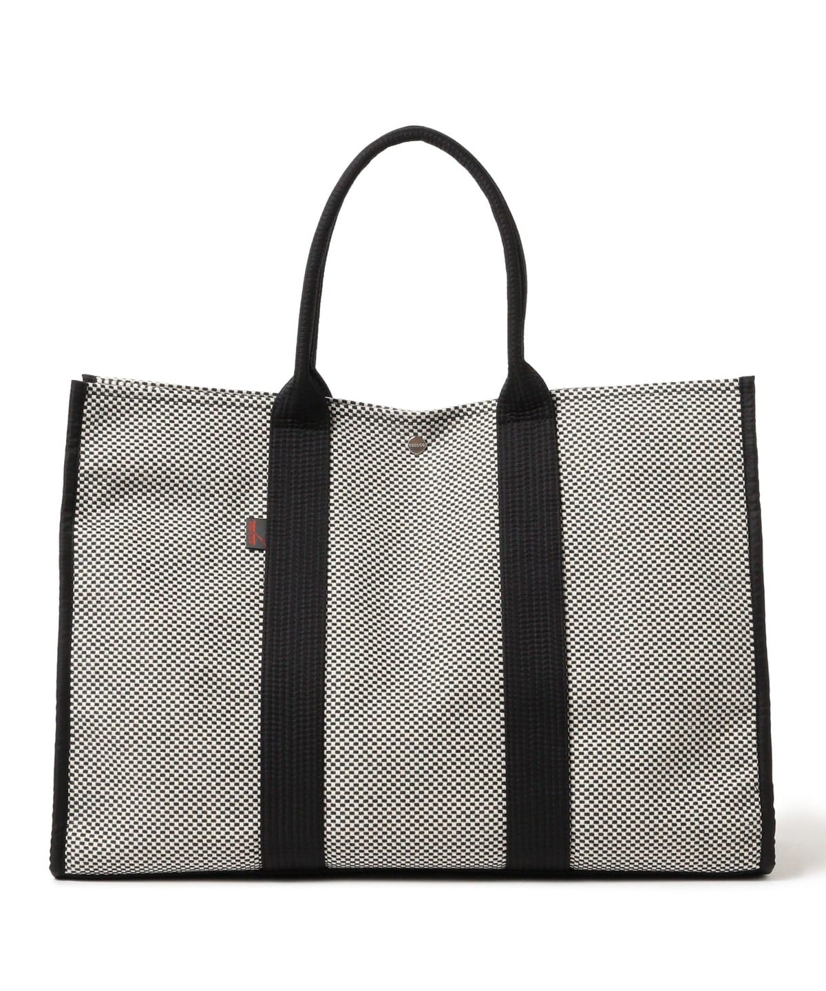 【sasicco サシコ POP UP STORE】sasicco / スクエアトート LL バッグ MEN ホワイト×ブラック ONE SIZE 【sasicco サシコ POP UP STORE】sasicco / スクエアトート LL バッグ MEN ホワイト×ブラック ONE SIZE