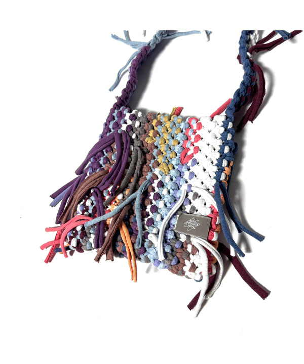 【YAGAIKATSUDOU】B:TOGETHER / MACRAME ショルダー バッグ ※商品の色味は白背景商品単体で撮影した画像をご参照ください。