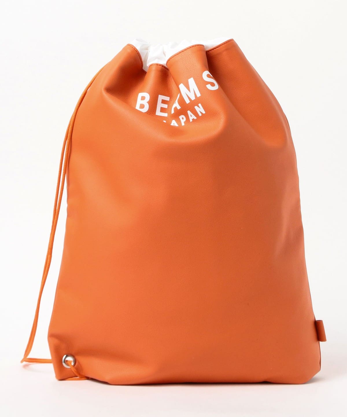 ソメス 巾着型 バッグ ポーチ レザー ロゴ型押し 男女兼用 ブラック 黒 美品 BEAMS JAPAN（ビームス ジャパン）【別注】ソメスサドル / レザー ロゴ