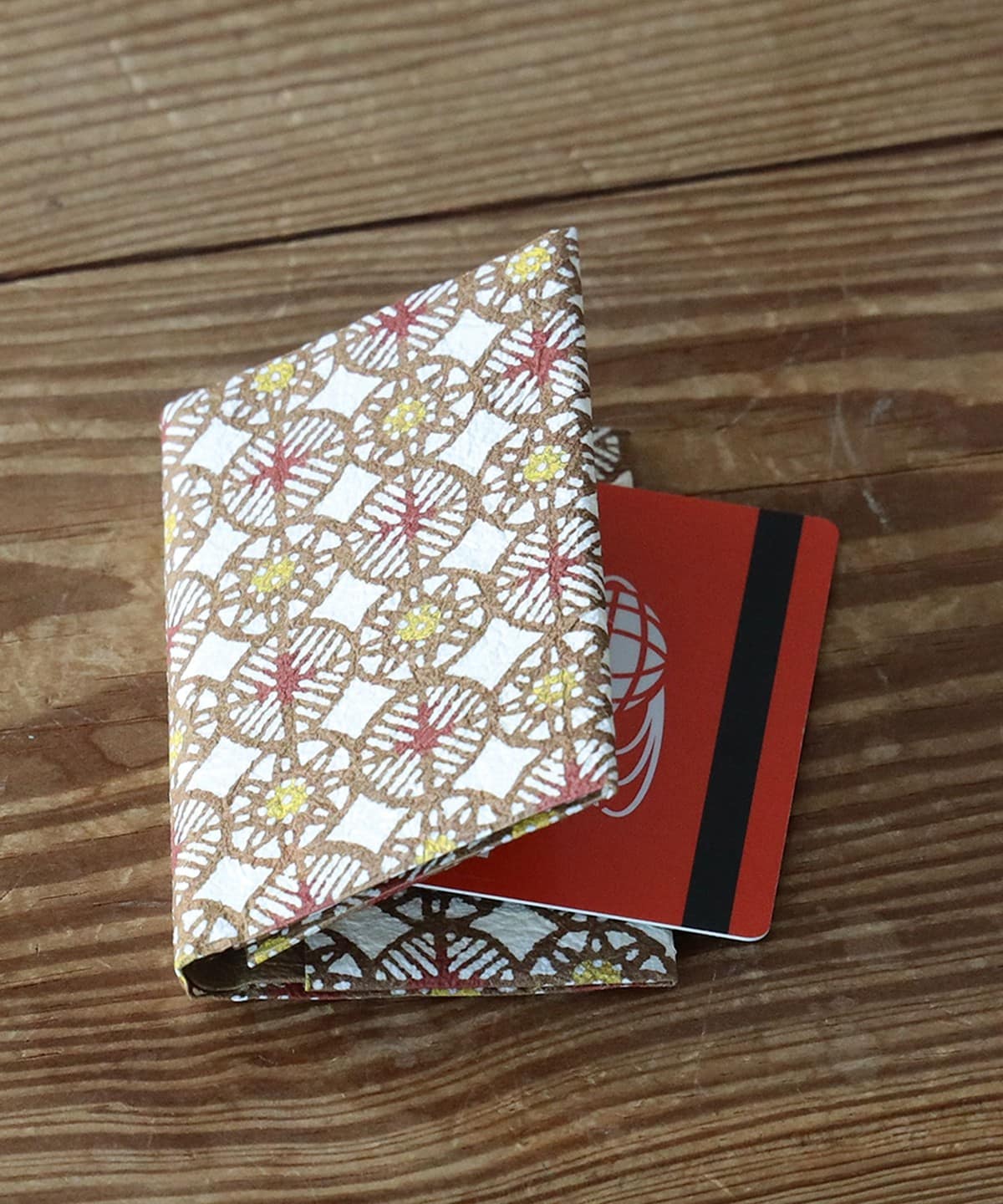 桂樹舎 ケイジュシャ / 名刺入れ 財布・小物 MEN 茶 丸模様(手まり) ONE SIZE 桂樹舎 ケイジュシャ / 名刺入れ 財布・小物 MEN 茶 丸模様(手まり) ONE SIZE