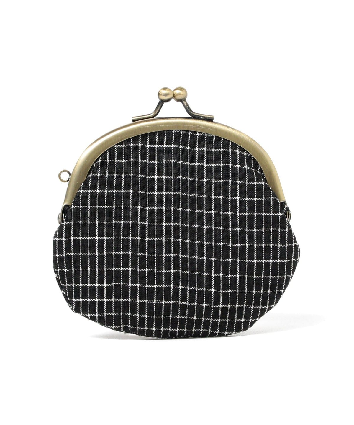 山崎麻織物工房 / 能登上布 がまぐち ウォレット 財布・小物 MEN 格子黒色 ONE SIZE 山崎麻織物工房 / 能登上布 がまぐち ウォレット 財布・小物 MEN 格子黒色 ONE SIZE