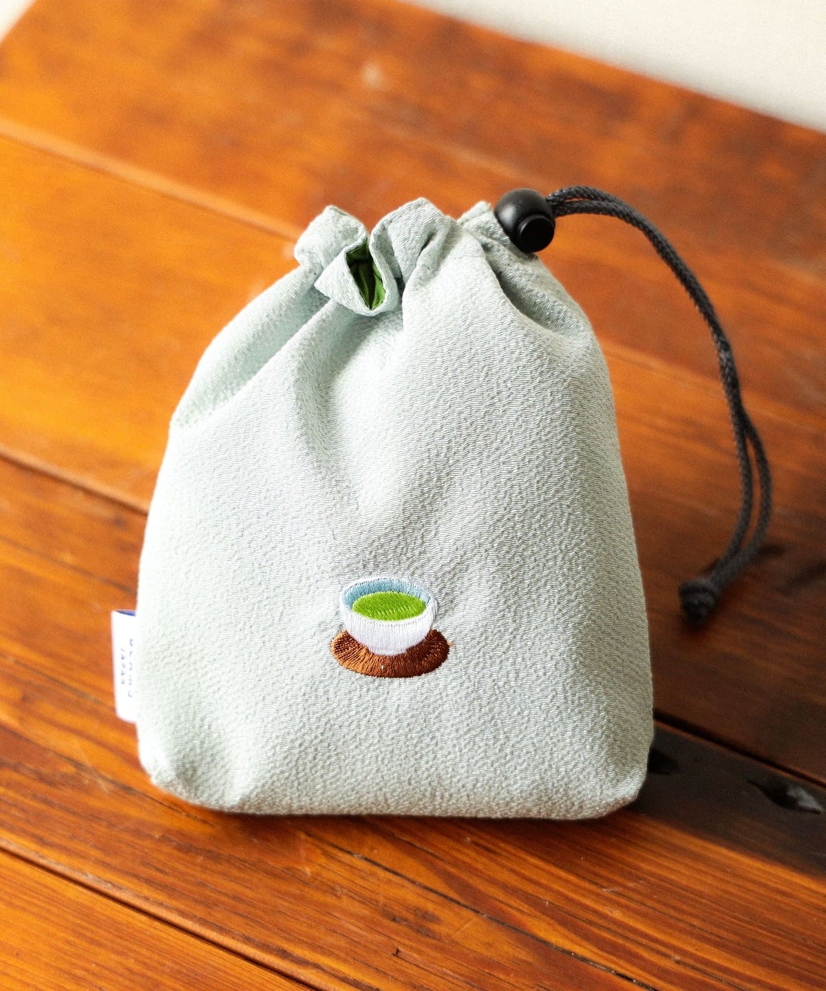 和菓子刺繍 巾着 バッグ WOMEN 抹茶 ONE SIZE