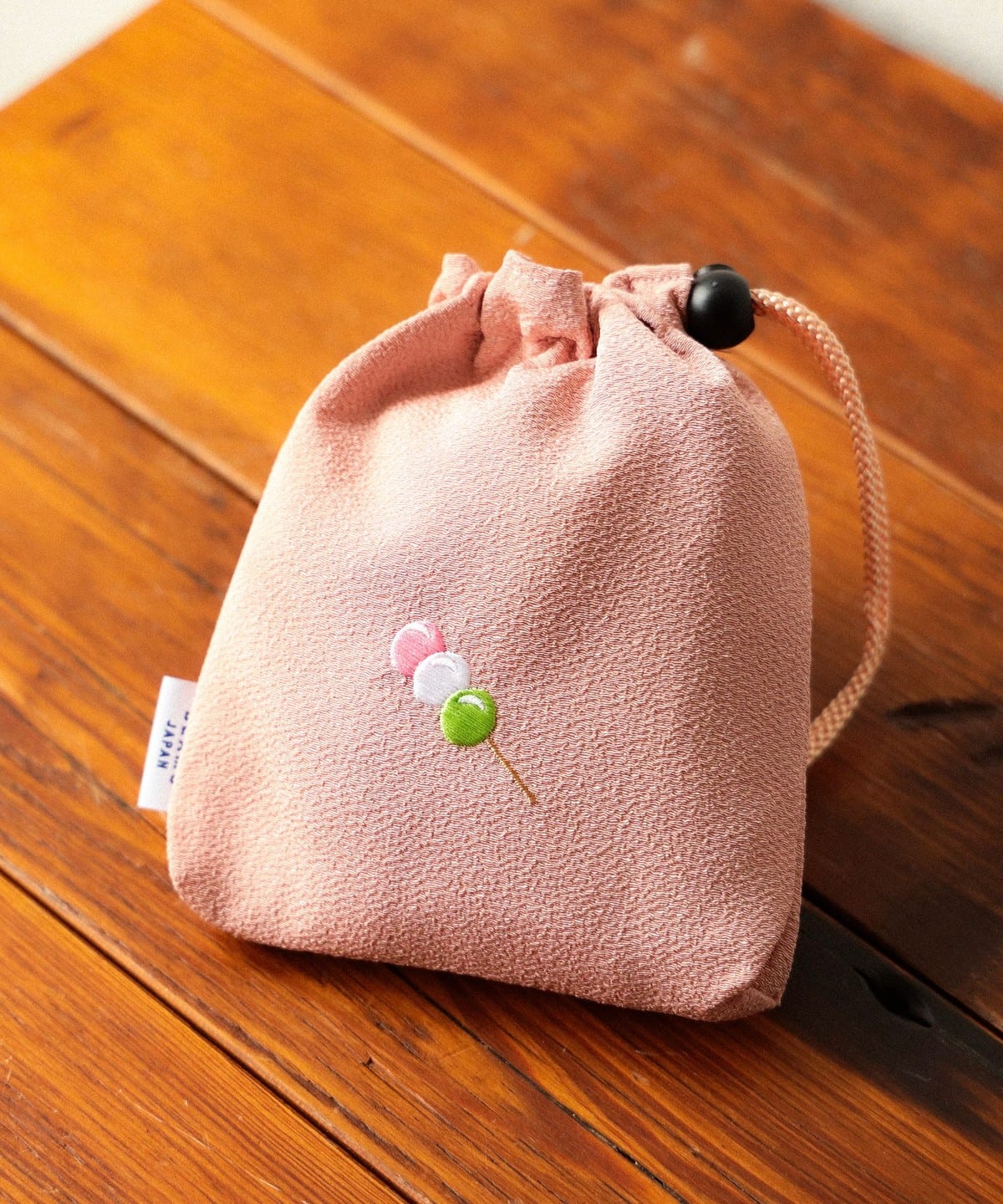 和菓子刺繍 巾着 バッグ WOMEN 三色団子 ONE SIZE