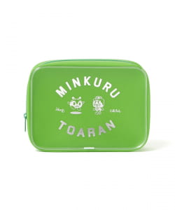 BEAMS JAPAN meets とえいろ / みんくる＆とあらん ポーチ グリーン