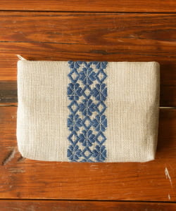 【別注】弘前こぎん研究所 / 草木染め ポーチ