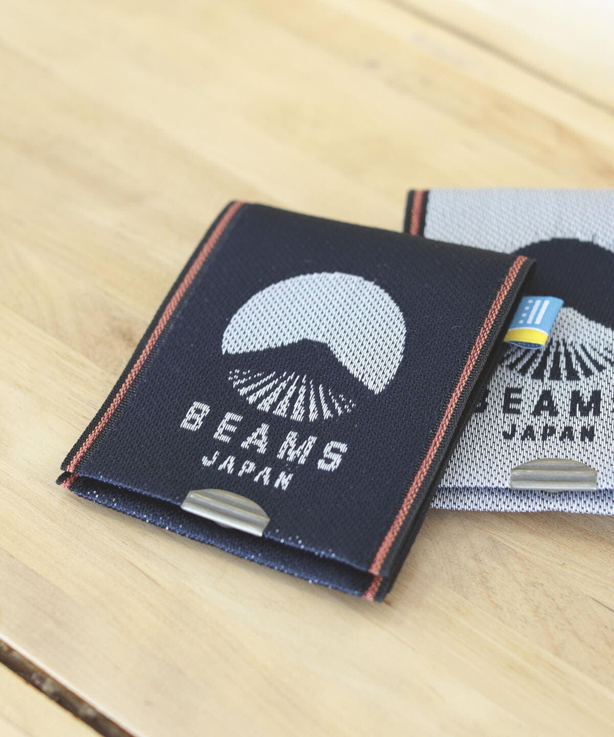 BEAMS JAPAN（ビームス ジャパン）【銘品のススメ】 高田織物 × BEAMS JAPAN / 別注 畳べり ビームス ジャパン ロゴ カード   コイン ウォレット（財布・小物 名刺入れ・カードケース）通販｜BEAMS