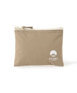 ロゴ フラットポーチ M