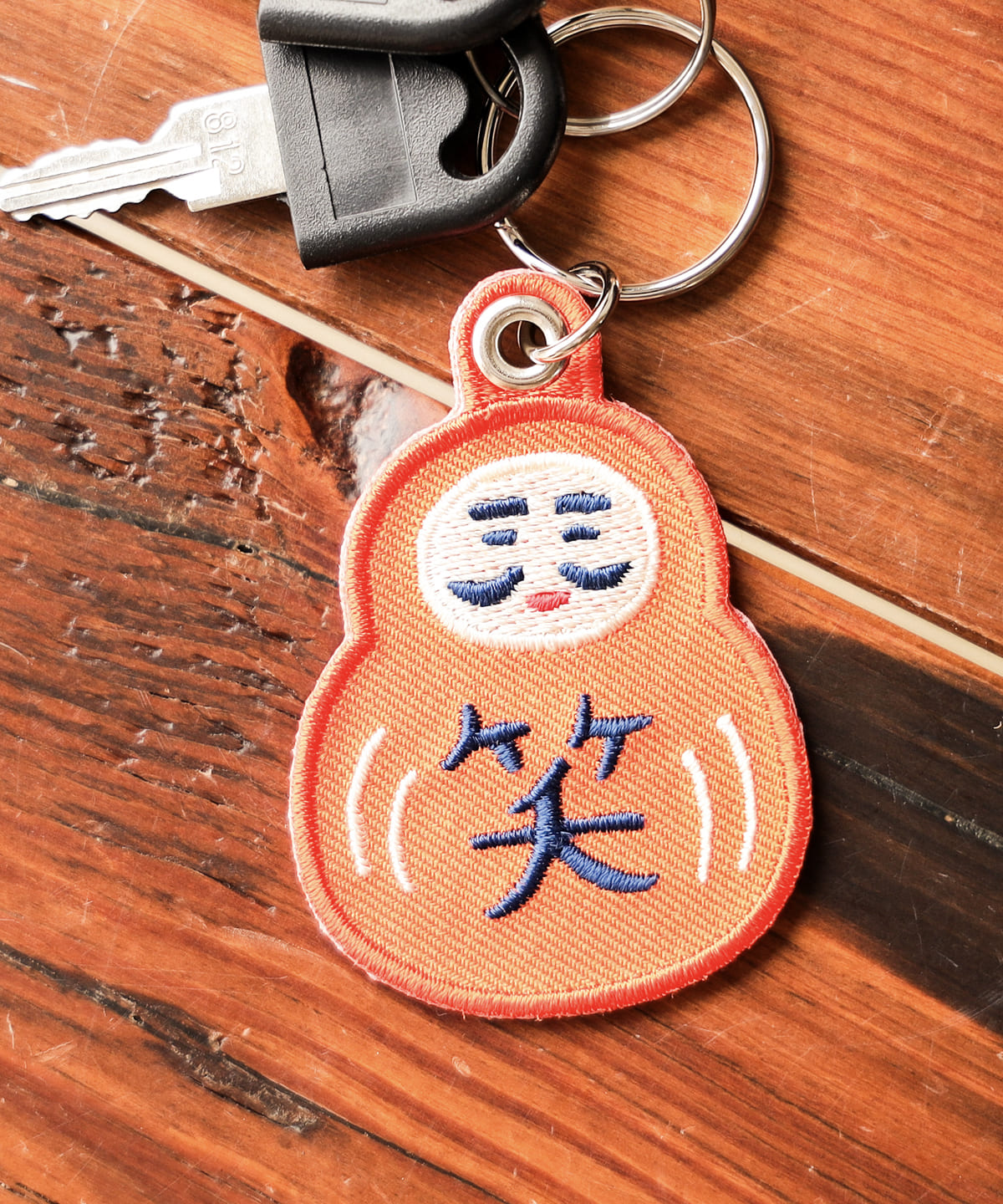 【別注】NEW RETRO / 吉祥物 刺繡 鑰匙圈