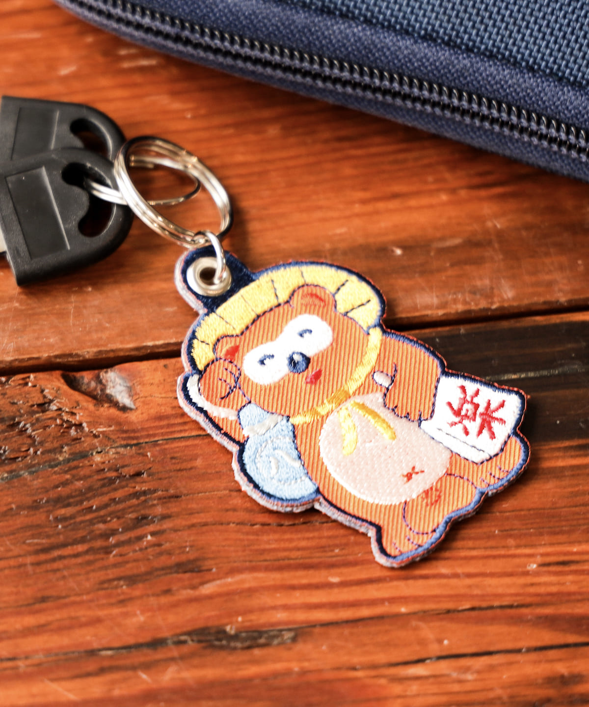 【別注】NEW RETRO / 吉祥物 刺繡 鑰匙圈