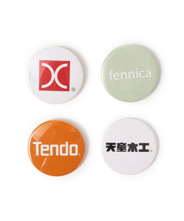 天童木工 × fennica / コラボ ロゴ バッジ セット