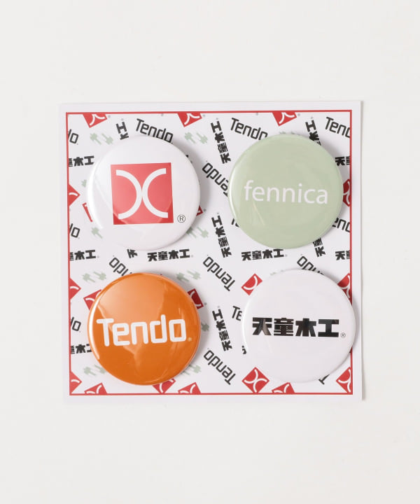 天童木工 × fennica / コラボ ロゴ バッジ セット