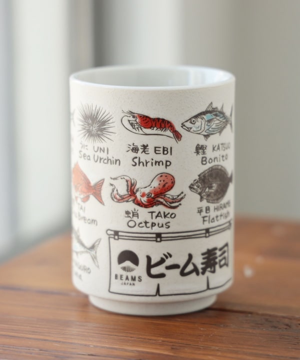 Beams Japan ビームス ジャパン Beams Japan 別注 総柄 寿司湯呑 280ml 食器 キッチン 食器 通販 Beams