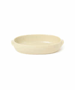【アウトレット】三陶 × BEAMS JAPAN / 別注 萬古焼 オーバルグラタン皿 L サイズ