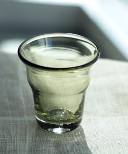 【OkinawanMarket】白鴉再生硝子器製作所 / 気泡 くびれグラス