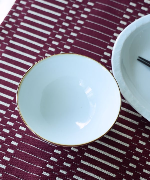 祐工窯 / 阿部眞士 白磁口紅 サラダ鉢