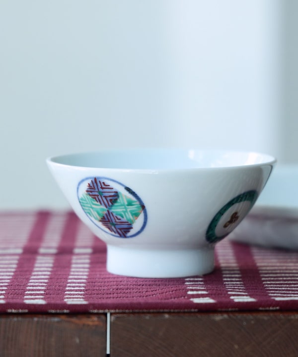 祐工窯 / 阿部眞士 色絵 飯碗