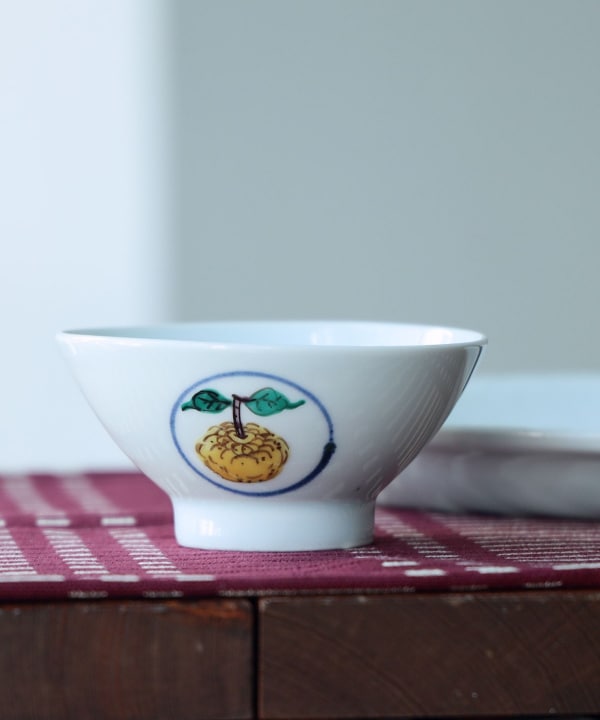 祐工窯 / 阿部眞士 色絵 飯碗