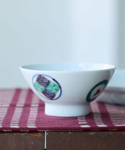 祐工窯 / 阿部眞士 色絵 飯碗
