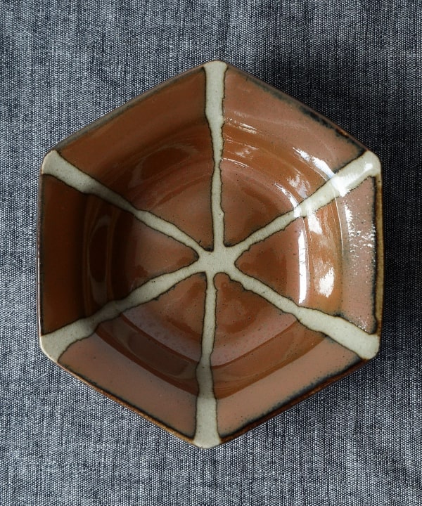 fennica（フェニカ）【別注】濱田窯 / 益子焼 六角皿 大（食器