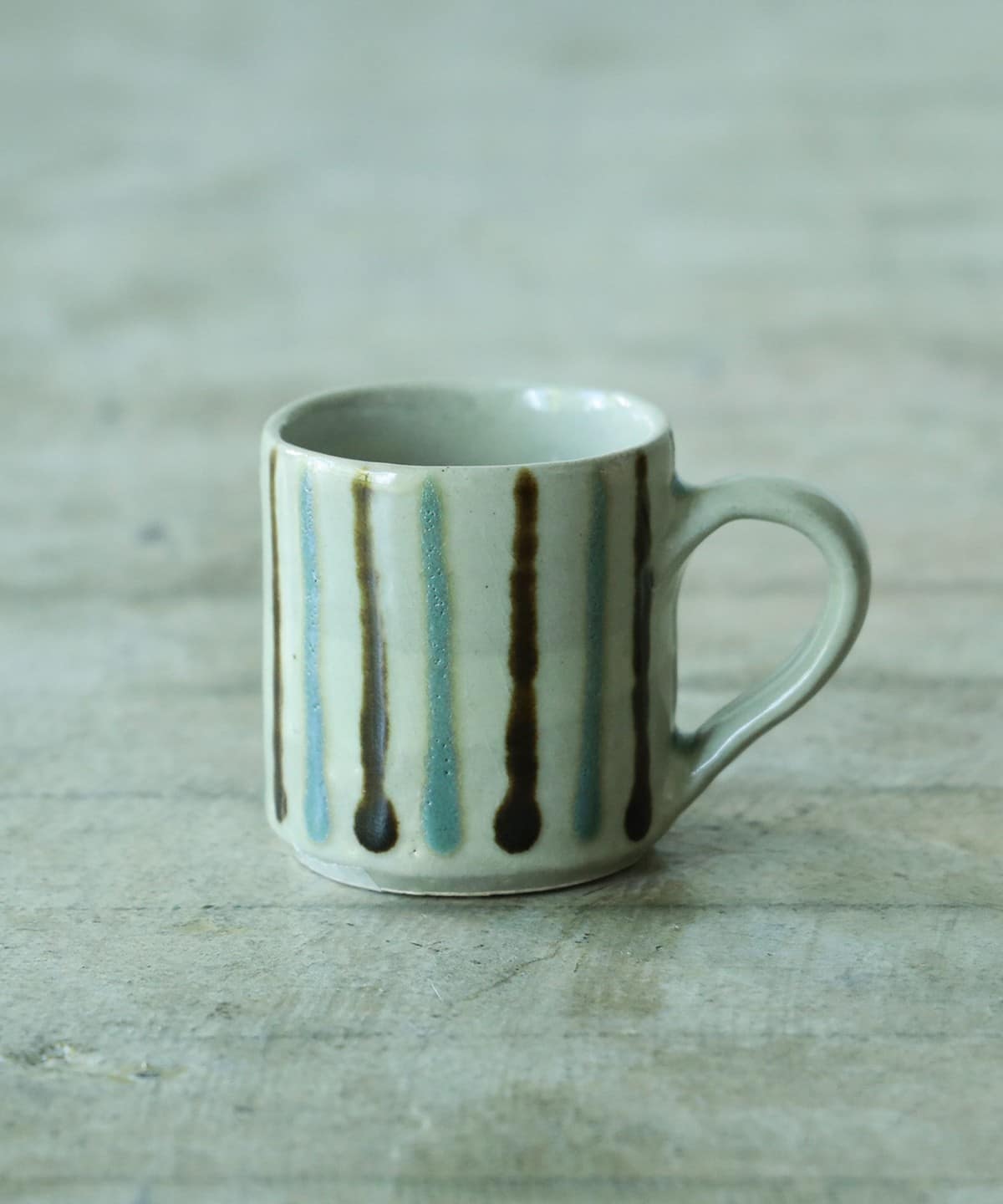 濱田窯 ハマダガマ / 益子焼 マグカップ 食器・キッチン・食品 MEN 青黒筒描 ONE SIZE