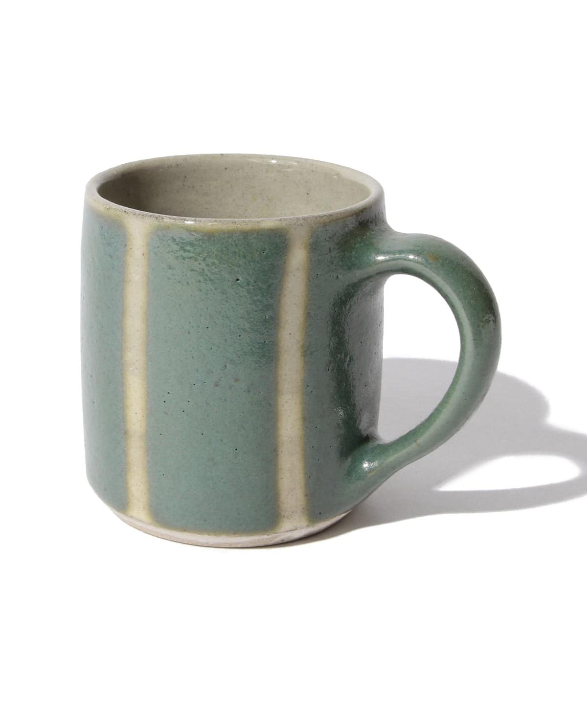 濱田窯 ハマダガマ / 益子焼 マグカップ 食器・キッチン・食品 MEN 青釉抜絵 ONE SIZE