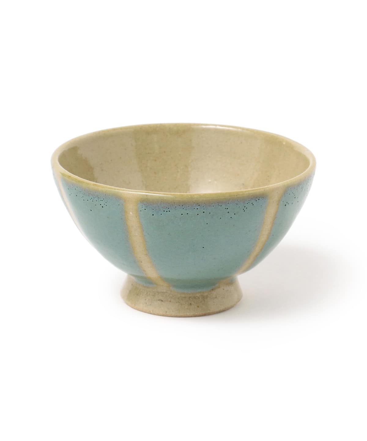 濱田窯 ハマダガマ / 益子焼 飯碗 食器・キッチン・食品 MEN 青釉抜絵 ONE SIZE