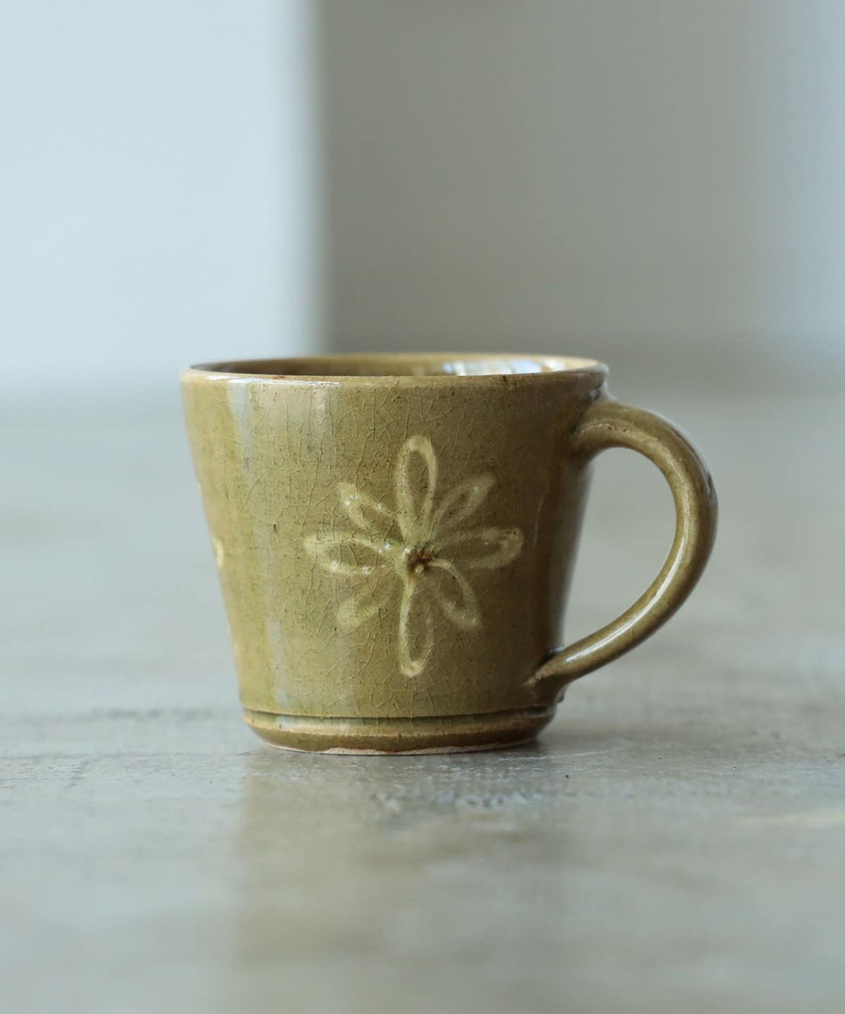 木村陶苑 / 木村文子 マグカップ 食器・キッチン・食品 MEN 黄釉花 ONE SIZE