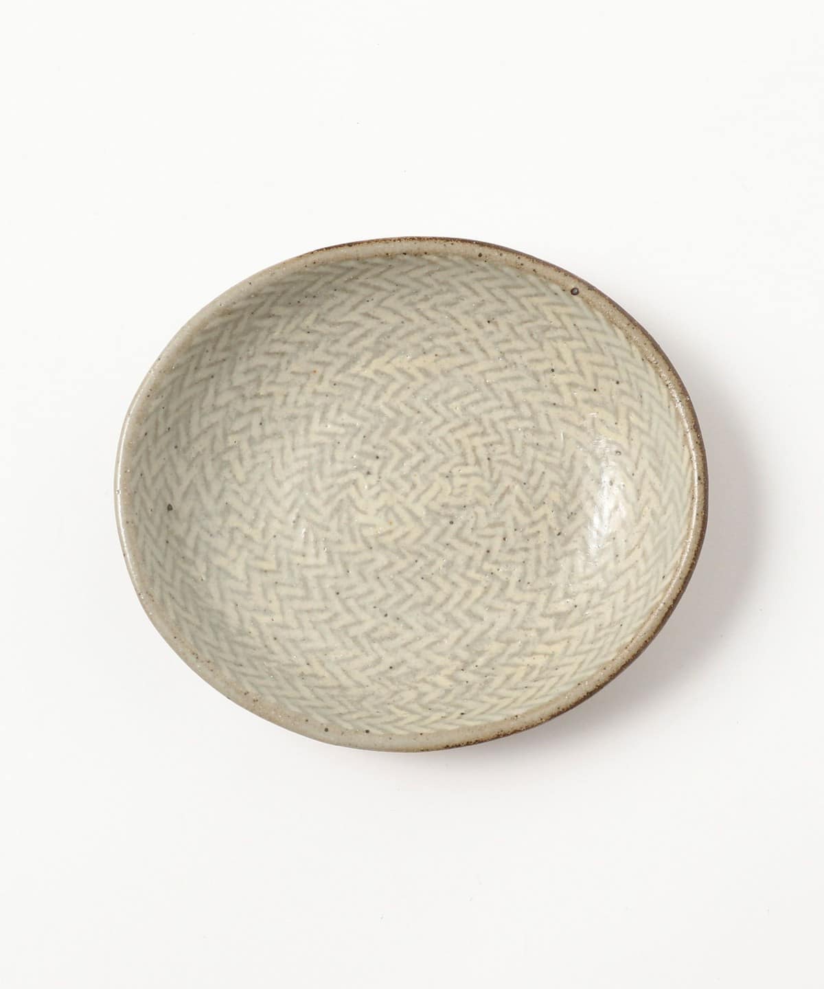 fennica（フェニカ）島岡製陶所 / 島岡桂 縄文象嵌 楕円皿（食器