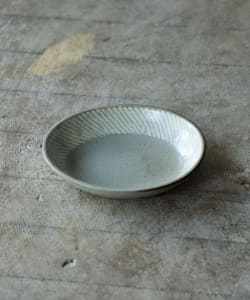 島岡製陶所 / 島岡桂 縄文象嵌 楕円皿