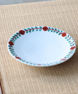 【九州のうつわ展】祐工窯 / 阿部眞士 色絵 花唐草 5寸皿