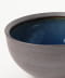 Iron exterior, cobalt blue interior