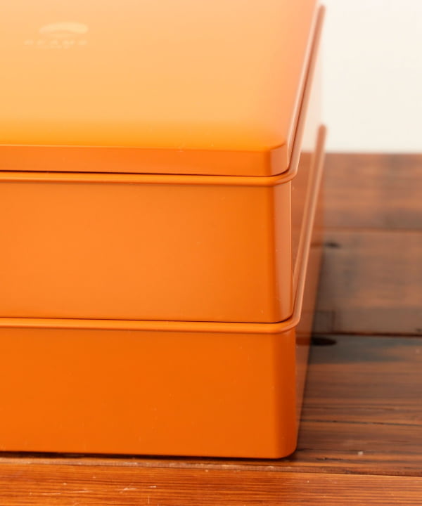 BEAMS JAPAN（ビームス ジャパン）【別注】越前漆器 お重 二段 橙